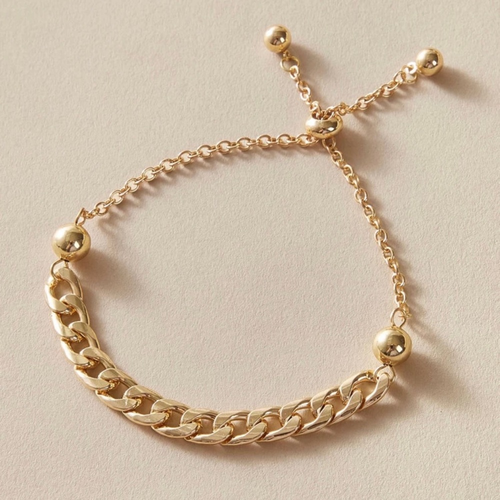 3/$30 💛 Adjustable Cuban Link Bracelet - Picture 2 of 4